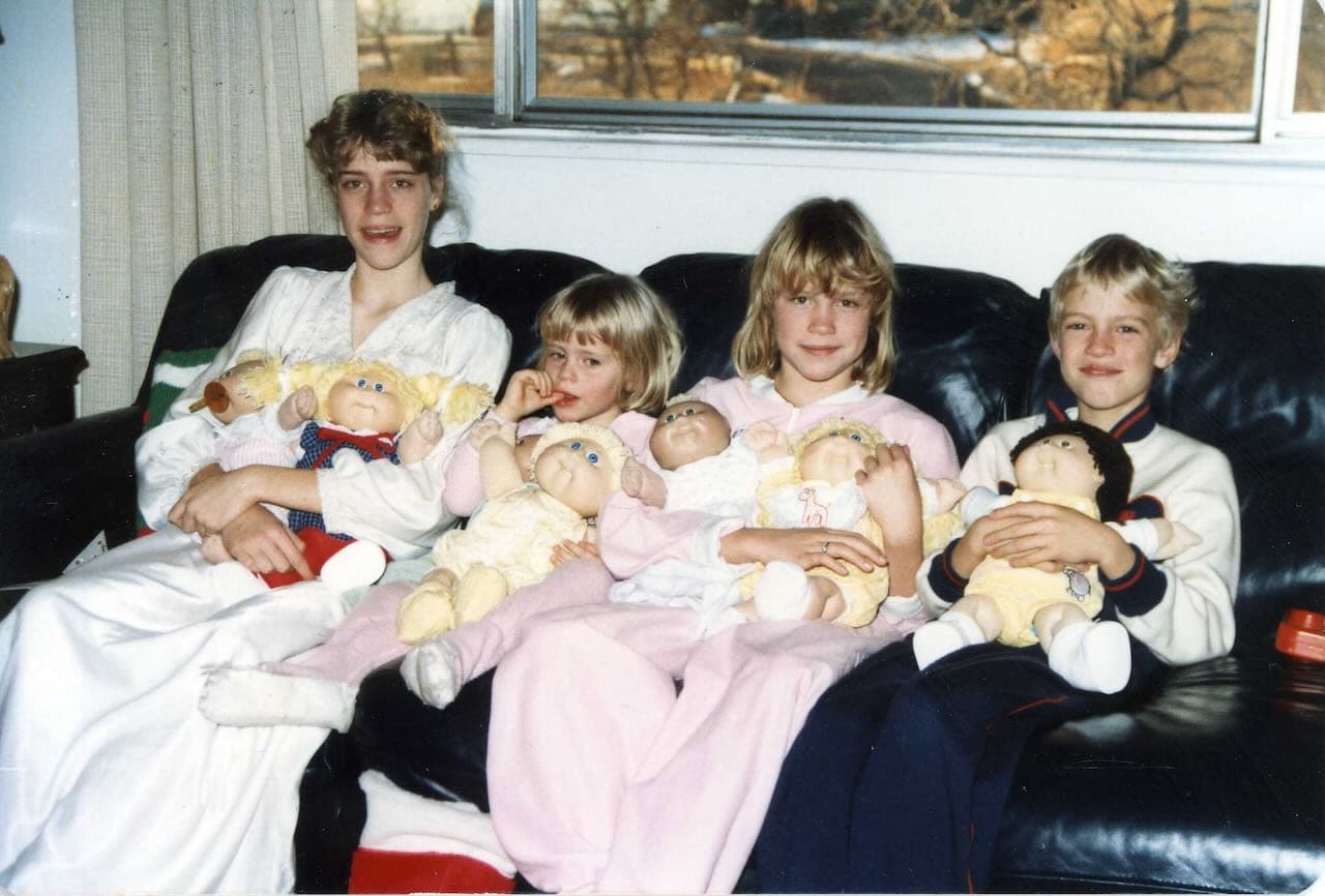 Ryan Carson and his three sisters as children