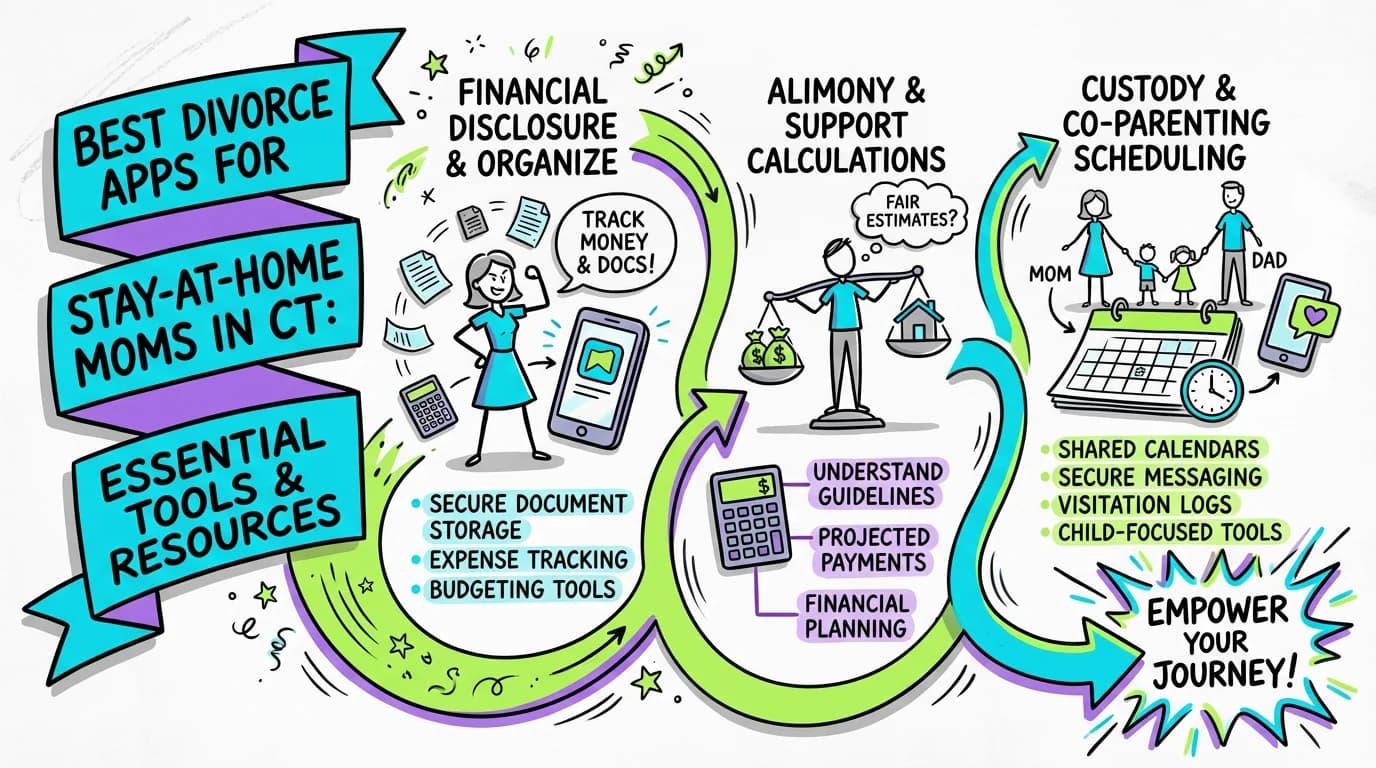 Visual overview showing the key steps and concepts for Best Divorce Apps for Stay-at-Home Moms in Connecticut: Essential Tools & Resources in Connecticut